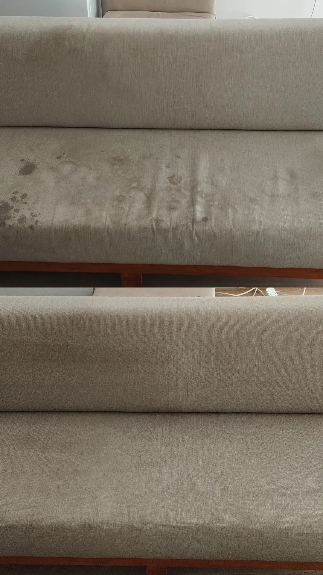 Profesyonel koltuk yıkama öncesi sonrası fark